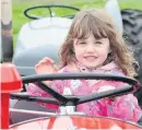  ??  ?? Tractor fun Three-year-old Brodie Horn from Strathaven