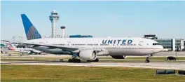  ?? DANIEL SLIM/GETTY-AFP ?? United Airlines posted a $1.8 billion loss in the third quarter as revenues plunged sharply.