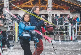  ??  ?? JULIA LOUIS-DREYFUS AND WILL FERRELL PLAY A MARRIED COUPLE IN DOWNHILL.