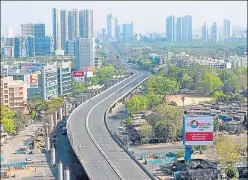  ?? HT ?? Pollution levels across Mumbai dropped in the past couple of days as vehicular traffic went off roads.