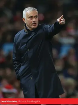  ?? Picture: BackPagePi­x ?? Jose Mourinho.