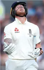  ??  ?? LAST HOPE: Stokes feels the pain