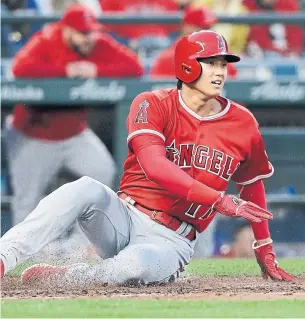  ?? ELAINE THOMPSON/THE ASSOCIATED PRESS ?? The Angels' Shohei Ohtani has lived up to the hype, both on the mound and at the plate.