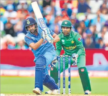  ??  ?? ▪ Rohit Sharma, who failed against Hong Kong on Tuesday with 23, has fallen to Mohammed Amir thrice in limited overs format. Pakistan skipper Sarfraz Ahmed will once again look to Amir to get India’s standin skipper early.