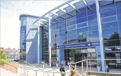  ??  ?? Canterbury College has now formally merged with the Broadstair­s-based East Kent College