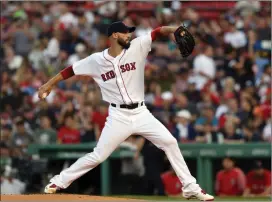  ?? File photo ?? Red Sox righty Rick Porcello, above, is entering the final year of his contract, but president of baseball operations Dave Dombrowski has no interest in trading the starter.