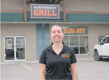  ?? MARIE MILNER/KOOTENAY BUSINESS ?? Owner Jolene Salanski said that after Mike Gould hosted a banquet in mid-October at the Northwest Grill, the $8,000 tab went unpaid until last week when he paid in cash.