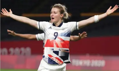  ?? Photograph: Asano Ikko/AFP/Getty Images ?? The Team GB forward Ellen White was referred to as Ellie White in commentary during the game at the Olympics against Canada.