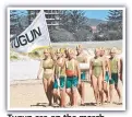  ??  ?? Tugun are on the march.