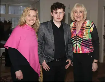  ??  ?? Sheila Forsey, Ben Forsey and Maria Nolan at the launch in Enniscorth­y Castle.