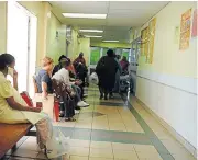  ?? /Sanele Moya ?? Waiting: Patients at Helen Joseph Hospital. Most of the complaints received by the Office of Health Standards Compliance were about Gauteng public health facilities.