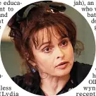  ?? ?? ‘COMFY’: Helena Bonham Carter relished wearing her own clothes
