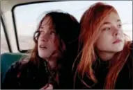  ?? Photo provided ?? Alice Englert as Rosa, left, and Elle Fanning (Dakota’s younger sister) as Ginger in the coming of age movie, “Ginger & Rosa” this weekend at the Saratoga Film Forum.