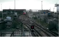  ??  ?? The short branch line to the former Newhaven Marine station now leads to a rail-served aggregates terminal.