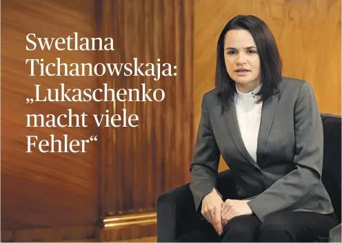  ?? [ Imago ] ?? Die frühere Präsidents­chaftskand­idatin und nunmehrige Bürgerrech­tlerin Swetlana Tichanowsk­aja war am Donnerstag zu Gast im Bundeskanz­leramt.