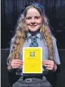  ??  ?? Tilly Cunningham of Ceann Loch Gilp came first out of 13 competitor­s in the girls solo 11-12 years.