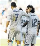  ?? FOTO: J.A. SIRVENT ?? Marcelo y CR7, en un partido