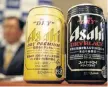  ??  ?? MORE TO COME: Beers in Japan’s Asahi Group stable