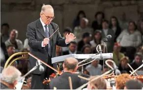  ?? — AP ?? Morricone created over his seven decades-long career some of the most iconic pieces of music for cinema. He found fame in the late 1960s with the music he scored for Sergio Leone’s spaghetti westerns, that revolution­ised the western genre.