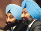  ??  ?? Shivinder ( left) and Malvinder Singh