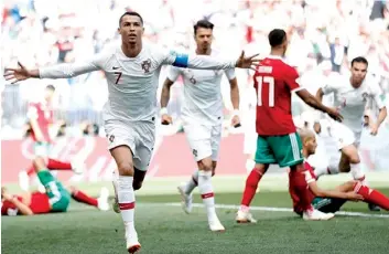  ?? DR ?? Cristiano Ronaldo (7), com quatro golos apontados é a principal esperança dos Tugas