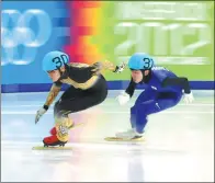  ?? REUTERS FILE ?? Japan’s Kei Saito (left) in action during the men’s 500m shorttrack speed skating semifinals at the 2012 Winter Youth Olympic Games in Innsbruck, Austria.