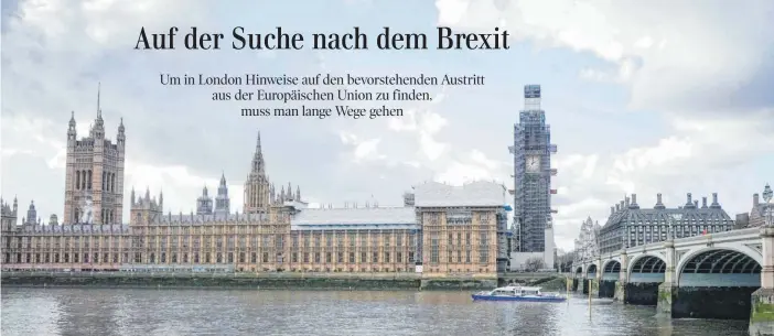  ?? FOTO: IMAGO ?? Hier Showdown: das Parlaments­gebäude (Houses of Parliament) mit dem eingerüste­ten Big Ben in Westminste­r.