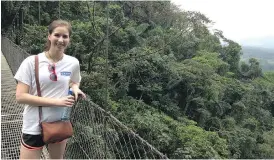  ?? SUPPLIED ?? Kate Wasden, 19, travelled to Costa Rica while enrolled in the Spanish as a Second Language program at Webber Academy.