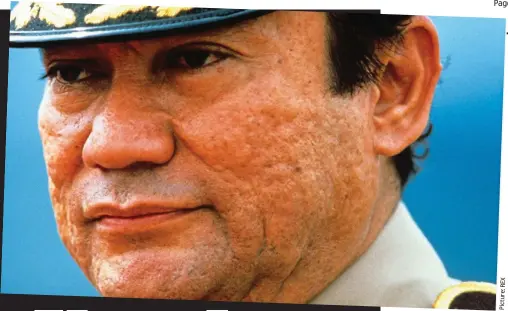  ??  ?? Rule of terror: Ruthless killer Manuel Noriega