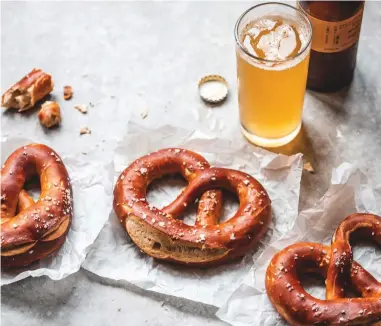  ?? ?? Pretzels from Small Batch Bakes by Edd Kimber (Kyle Books, £18.99). Images: PA Photo/Edd Kimber