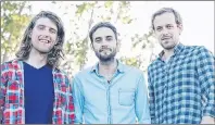  ?? FILE PHOTO ?? The East Pointers, made up of Koady Chaisson, left, Tim Chaisson and Jake Charron, are up for a Juno Award for the second year in a row.