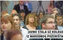  ??  ?? javno stala Uz kolege iz narodnog pozorišta