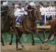  ?? MARK HUMPHREY — THE ASSOCIATED PRESS ?? Epicenter, who finished second at the Kentucky Derby, was named the 6-5 morning line favorite for Saturday's Preakness Stakes in Baltimore.