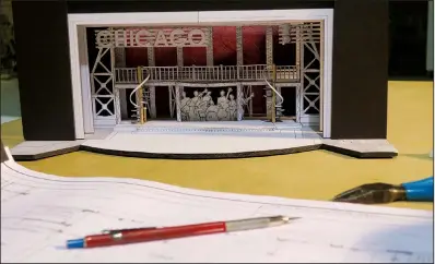  ?? Special to the Democrat-Gazette ?? Mike Nichols’ multilevel set design for Chicago places the band at ground-floor center.