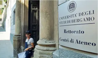  ??  ?? Ripartenza L’Università di Bergamo prepara il prossimo anno accademico