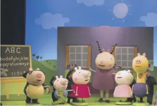  ?? ?? promises to be a “theatrical extravagan­za” for all the family. Right: Peppa Pig and her co-stars are brought to life onstage with a series of
