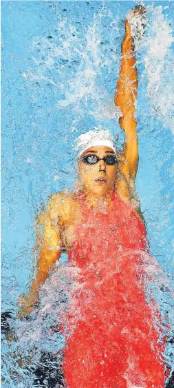  ?? Getty. ?? Kirsty Simpson began competitiv­e swimming at age 10.