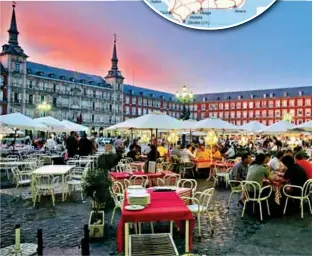  ??  ?? Madrid Square at dawn