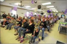  ??  ?? The West Sand Lake Firehouse was packed with hundreds of guests for a vigil in memory of people who passed away from heroin overdoses.