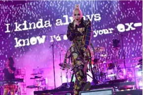  ?? VNA/AFP Photo
rst time in some 15 ?? MAKE ME LIKE YOU: Gwen Stefani and No Doubt reunited to perform for the years, playing a highly anticipate­d set at Coachella.