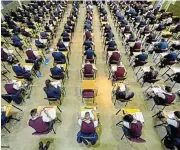 ?? /Gallo Images/Die Burger/Jaco Marais ?? Aims: Exams give schools a once-a-year opportunit­y to boast about their results.