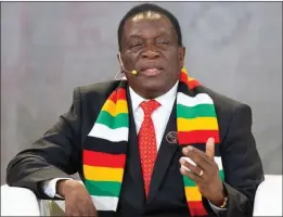  ?? ?? President Emmerson Mnangagwa