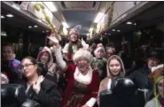  ?? PHOTO PROVIDED ?? People take part in the Santa’s Magical Express in 2017.