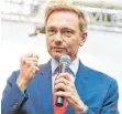  ?? FOTO: DPA ?? Christian Lindner, Bundesvors­itzender der FDP.
