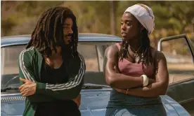  ?? ?? Move over Spider-Man … Kingsley Ben-Adir and Lashana Lynch in Bob Marley: One Love. Photograph: Chiabella James/© 2023 Paramount Pictures