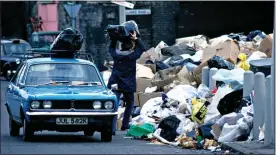  ?? ?? HIT THE STREETS: Rubbish piles up during the Winter of Discontent in 1979