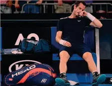  ?? EPA ?? Andy Murray, 31 anni, stravolto dopo la sconfitta con Bautista