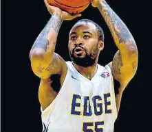  ?? ST. JOHN’S EDGE PHOTO/FILE ?? Junior Cadougan's 20-point, eight assist performanc­e in a win over the Halifax Hurricanes Sunday earned the St. John's Edge point guard a nod as the NBLC Canadian player of the week.