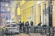  ?? AFP ?? Police stand in rue Cambon at the back entrance of the Ritz luxury hotel in Paris on Wednesday.