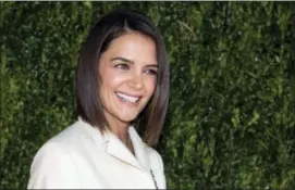  ?? PHOTO BY CHARLES SYKES — INVISION — AP ?? Katie Holmes attends the Through Her Lens: The Tribeca Chanel Women’s Filmmaker Program Luncheon at Locanda Verde on Tuesday in New York.